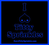 Neon I love Titty Sprinkles Square Sticker