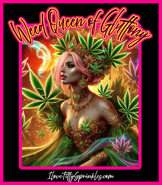 Weed Queen of Gluttony Sticky Prints