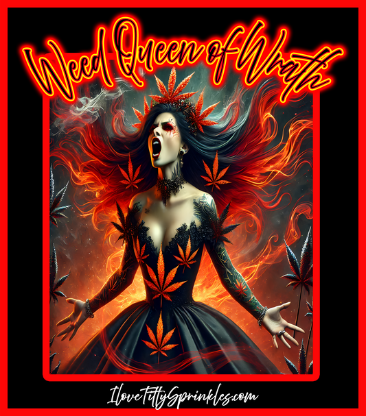Weed Queen of Wrath Sticky Prints
