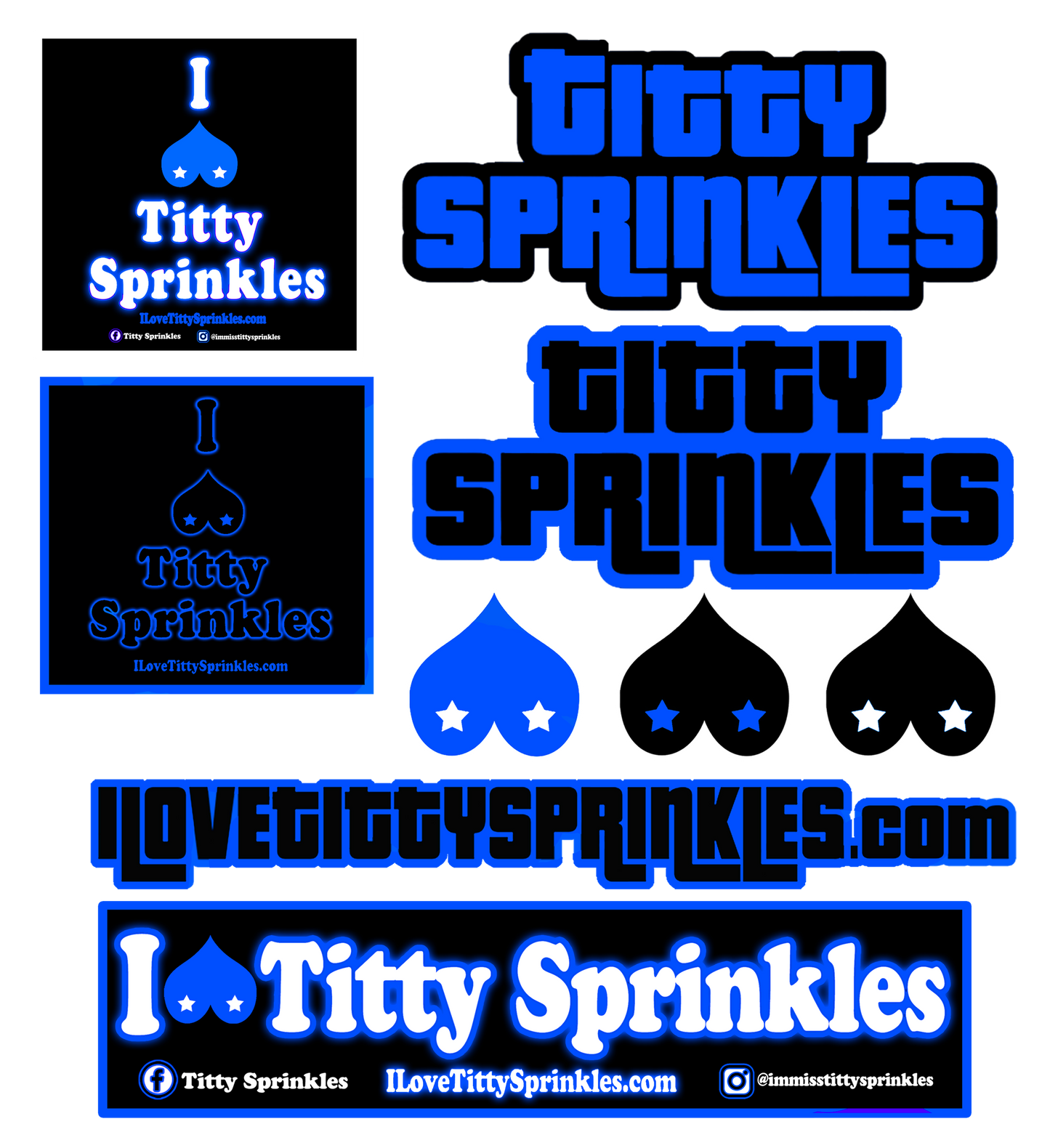 Titty Sprinkles Logo Sticker Pack!
