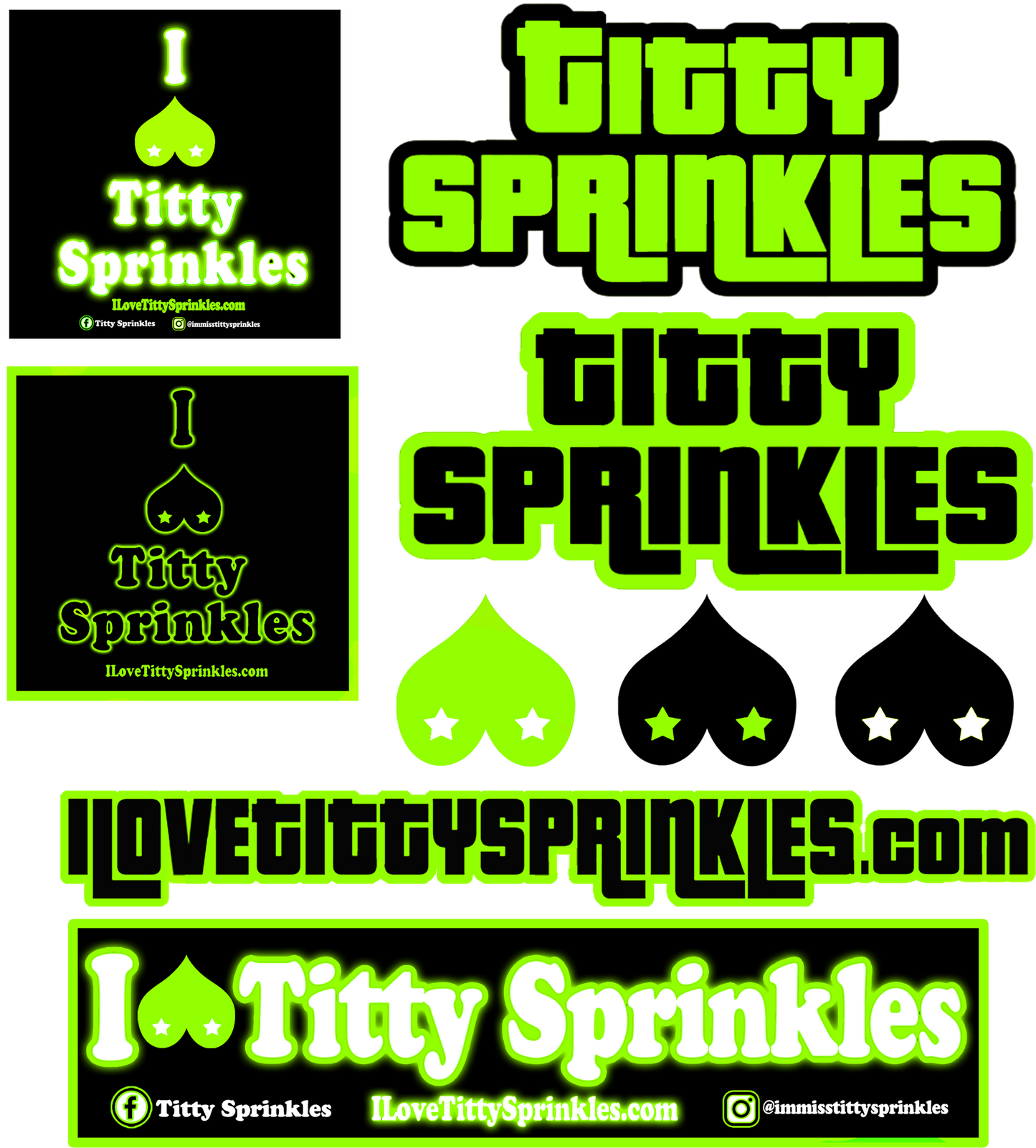 Titty Sprinkles Logo Sticker Pack!