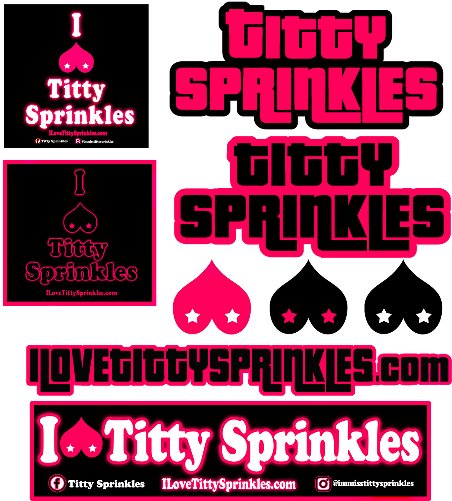 Titty Sprinkles Logo Sticker Pack!