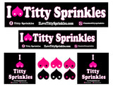 Titty Sprinkles Sticker Pack – 10 Stickers, No Limits