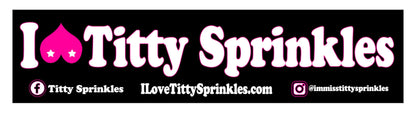 Titty Sprinkles Logo Bumper Stickers