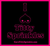 I ❤️ Titty Sprinkles Square Sticker