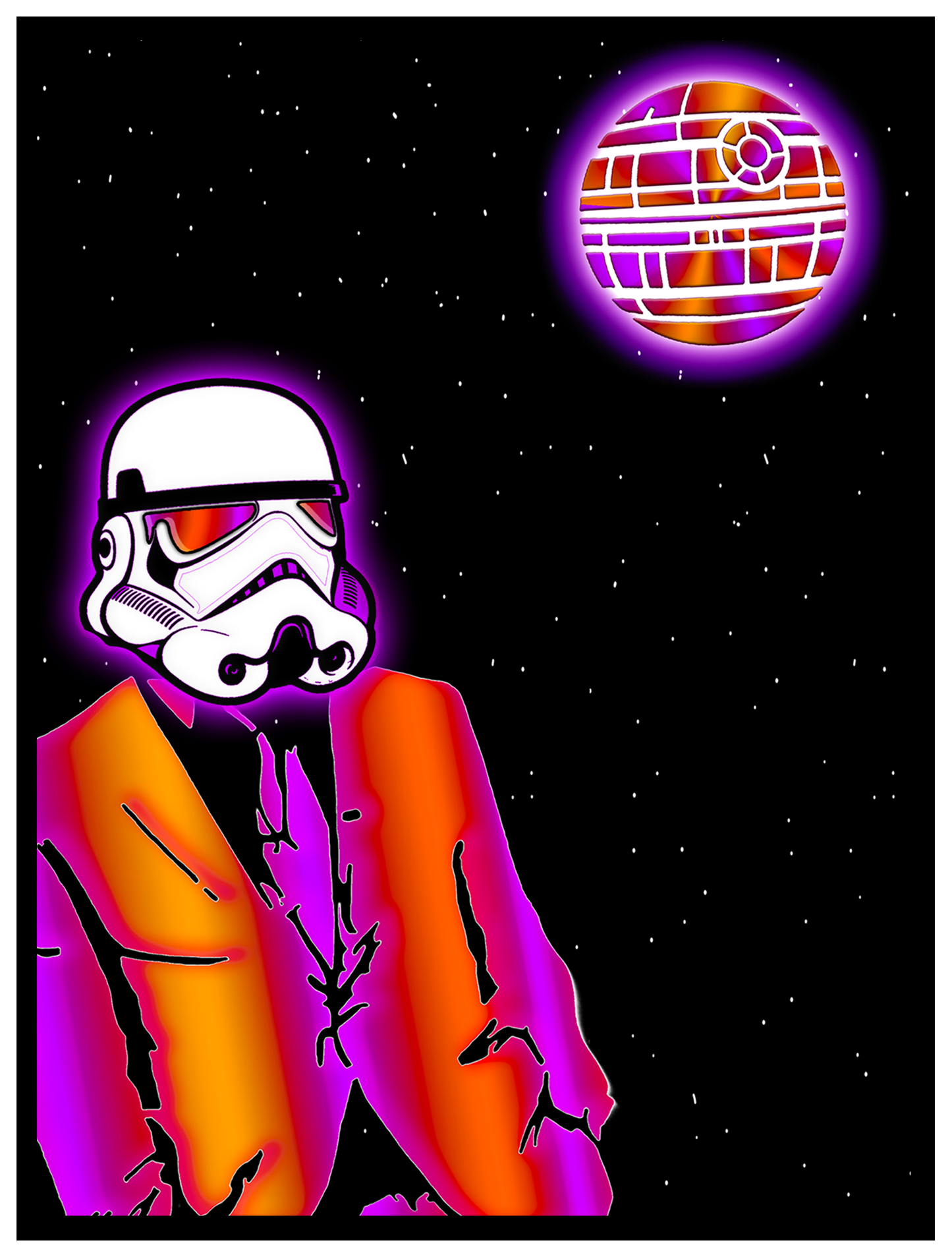Stormtrooper Crimson Core - Art Sticker