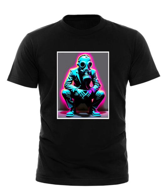 Classy Gas Mask Pink Glow Tshirt