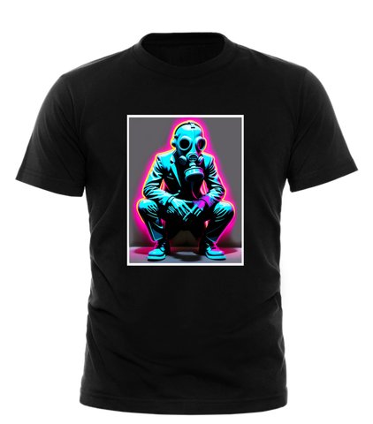 Classy Gas Mask Pink Glow Tshirt
