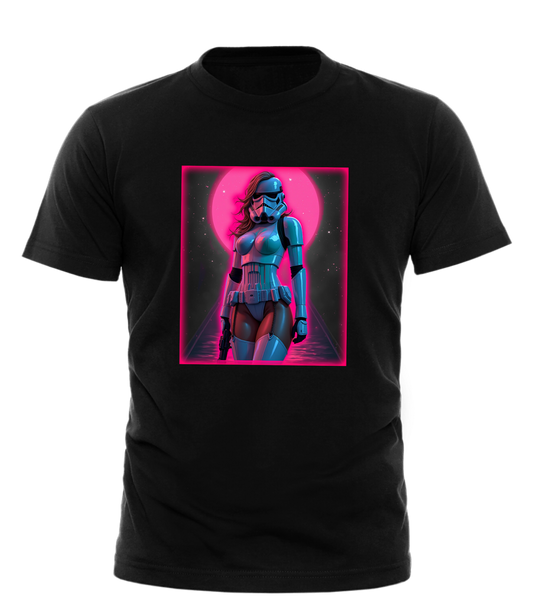 Sexy Stormtrooper Pink Glow Tshirt