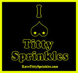 Neon I love Titty Sprinkles Square Sticker