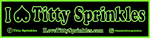 Titty Sprinkles Logo Bumper Stickers