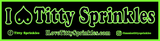Titty Sprinkles Logo Bumper Stickers