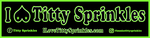 Titty Sprinkles Logo Bumper Stickers