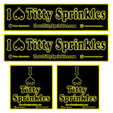 Titty Sprinkles Logo 4-Pack Stickers