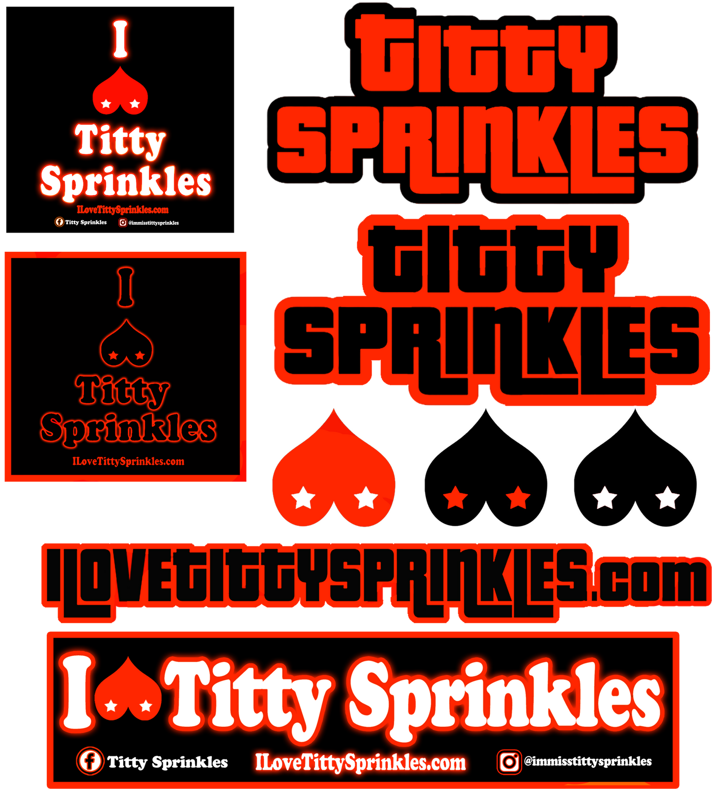 Titty Sprinkles Logo Sticker Pack!