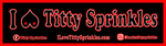 Titty Sprinkles Logo Bumper Stickers