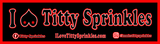 Titty Sprinkles Logo Bumper Stickers