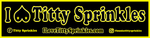 Titty Sprinkles Logo Bumper Stickers
