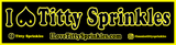 Titty Sprinkles Logo Bumper Stickers